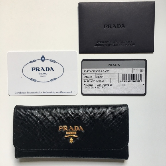 Prada Accessories - Prada Saffiano Leather Key Holder